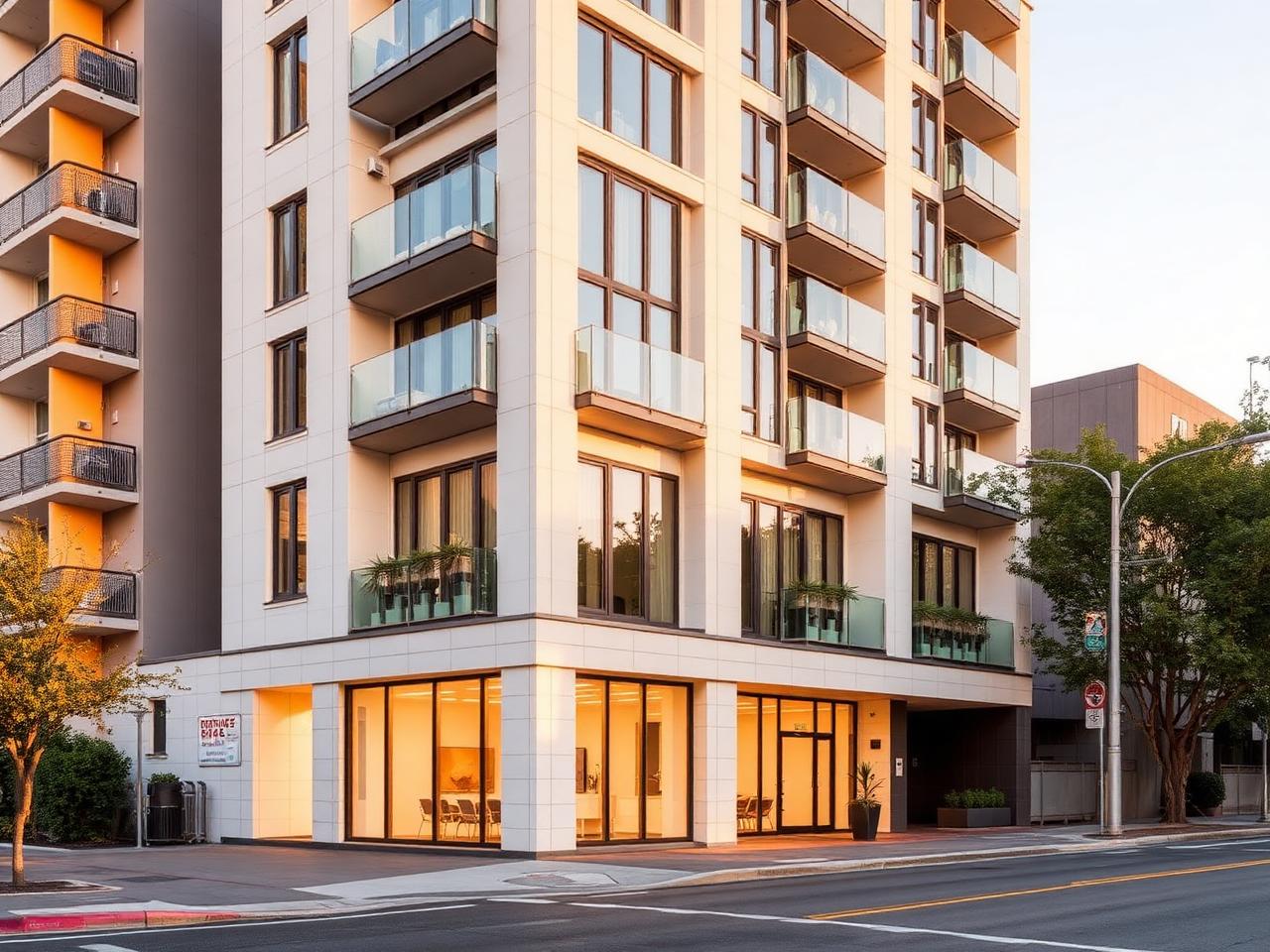 Serviced apartment building